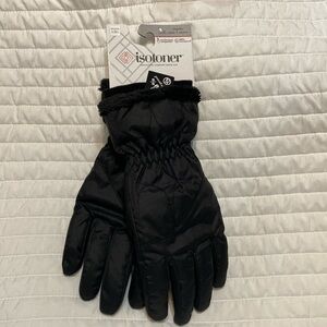 Isotoner black L/XL gloves women’s NWT